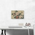 thumbnail image 2 of ARTCANVAS Peonies and Butterfly 1833 Canvas Art Print by Katsushika Hokusai - Size: 18" x 12" (0.75" Deep), 2 of 9