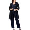 thumbnail image 1 of Pantalones de vestir de 3 piezas para mujer R&M Richards, azul, 14W, Pantalones, 1 of 2