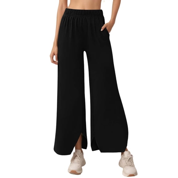 JIAYUE Women's Pants Ankle-Length Effortless Wide Leg Minimalist Trousers For Work And Everyday Wear Leisure Stylish Bottoms For Women