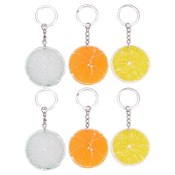 FUTUREORYY 1Bag Key Loop Keychain Lemon Assorted for Giving Adults