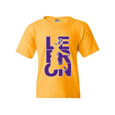 - Beach Open Lebron Fan Wear 23 Los Angeles LA Basketball DT Youth Kid T-Shirt Tee