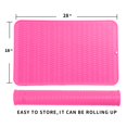 thumbnail image 2 of Alfombrilla de silicona para secar platos MicoYang Rose 3XL, 71 cm x 46 cm, 2 of 9