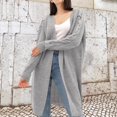 thumbnail image 4 of Vedolay Cardigans for Women Knit Classic Cardigan Sweater Loose Fit Casual Jacket Coat Gray,XL, 4 of 5