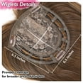 thumbnail image 3 of Short Hair Topper 12 Inch Layered Hair Toppers with Curtain Bangs for Women with Thinning Hair or Hair Loss Synthetic Wiglets Hair Pieces for Women(Ash Light Brown with Highlights), 3 of 5