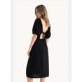 thumbnail image 2 of Sweetheart Neck Midi Dress with a Side Slit, 2 of 5