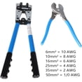 thumbnail image 5 of EPOTOOR Battery Cable Lug Crimper Tool 6-50mm2, Wire Crimping Tool Pliers for 10, 8, 6, 4, 2, 1/0 AWG Wire Cable Cutting and Crimping, 5 of 6