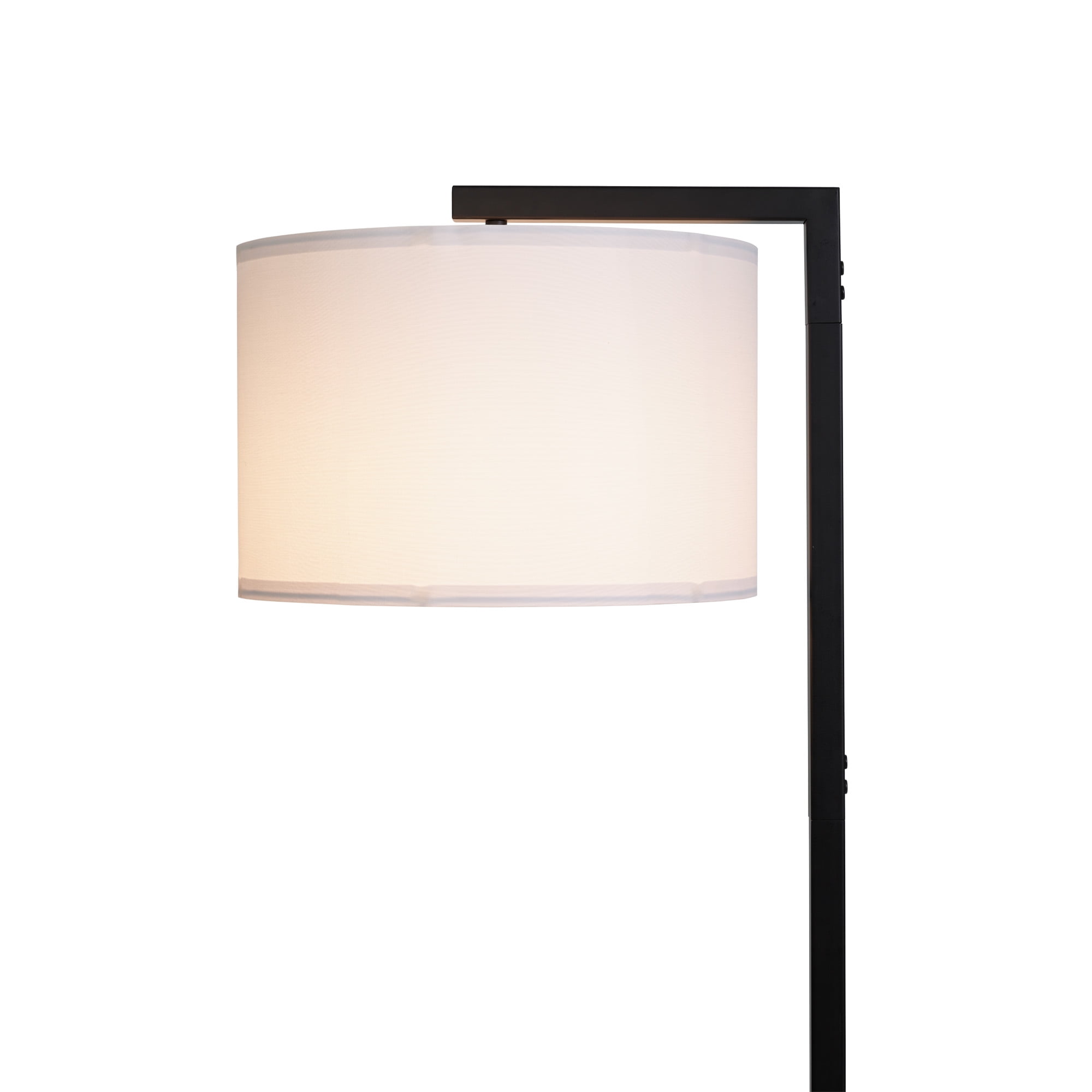 Mainstays Contemporary Metal 62in Floor Lamp with on/off Foot Switch, Black - 3
