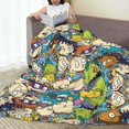 thumbnail image 5 of Manta de franela suave y cálida de Rugrats para dormitorio, sala de estar, dormitorio, durante toda la temporada, 5 of 5