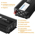 thumbnail image 2 of Sensch 1500W Pure Sine Wave Inverter 12V DC to 110V AC Converter for Home, RV, Truck, Off-Grid Solar Power Inverter 12V to 120V, AC Hardwire Port, Remote Controller, 2 of 9
