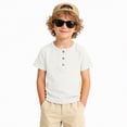 thumbnail image 2 of KPOPLK Kids Boys Graphic Tees for 1t 2t 3t 4t 5t Crewneck Cotton Short Sleeve Boys T-shirts Summer Tops Size 1-2 Years,White, 2 of 6