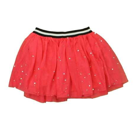 

Pre-owned Rockets Of Awesome Girls Coral | Silver | Stars Skirt size: 3T
