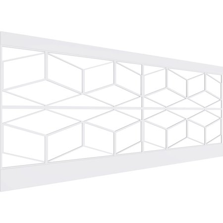Ekena Millwork 40 H x 94 1/2 W Pueblo PVC Wainscot Paneling Kit