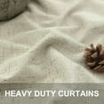thumbnail image 3 of 102 Inch Long Curtains for Bedroom Living Room Darkening Blackout Thermal Thick Linen Textured Luxury Curtain Drape for Sliding Glass Patio Door Set of 2 Panel 102 In Length Back Tab Ivory Cream Beige, 3 of 18