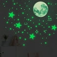 thumbnail image 5 of YINKUU Toys for Boys and Girls 3-6 Years Glow in The Dark Wall Stickers Luminous Moon Star Dot Wall Stickers Wall Decals Decor for Bedroom Living Room, 5 of 21