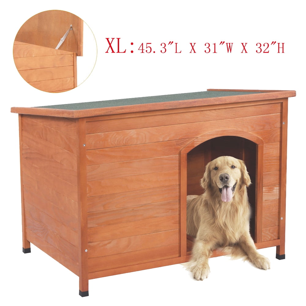 Zimtown 45.3" Dog House Pet Extreme Log Cabin Weather Home Outdoor