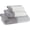 Grey, variant on Sinatra 3 Piece Bathroom Towel Set Bath Towel Hand Towel Wash Cloth Absorbent, White