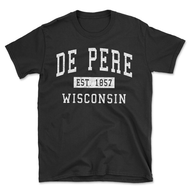 De Pere Wisconsin Classic Established Men's Cotton TShirt