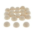 thumbnail image 3 of Rongfmy 20Pcs Half Ball Natural Unfinished Wood For Jewelry Making DIY Crafts 25MM, 3 of 9