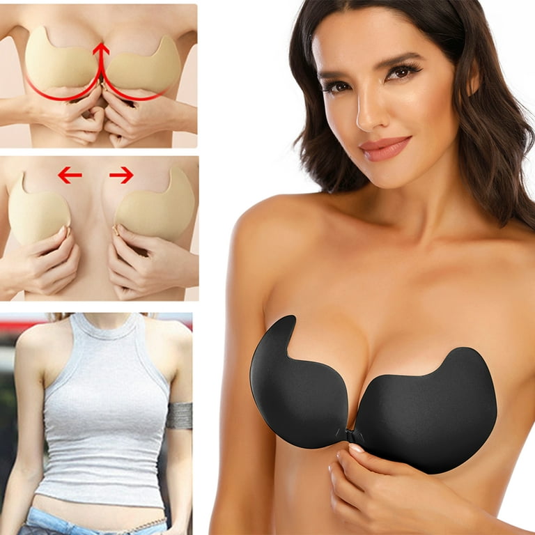 Sticky Bra Strapless Backless Adhesive Bra for Women Invisible Push up Bra