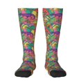 thumbnail image 2 of Picia Women Crew Soft Moisture-wicking Socks Colorful Dinosaur Pattern Design Cotton Socks, One Size fit All, 2 of 9