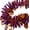 Orange/ Purple, variant on PMU Christmas Holly and Berry Garland 1 Pc Green/Red Christmas Party Decoration Ornament 25ft Pkg/1