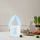 thumbnail image 5 of Cesta de Pascua azul con forma de conejito, bonitas bolsas de Pascua con orejas de conejo para buscar huevos de Pascua, decorar y guardar dulces., 5 of 6