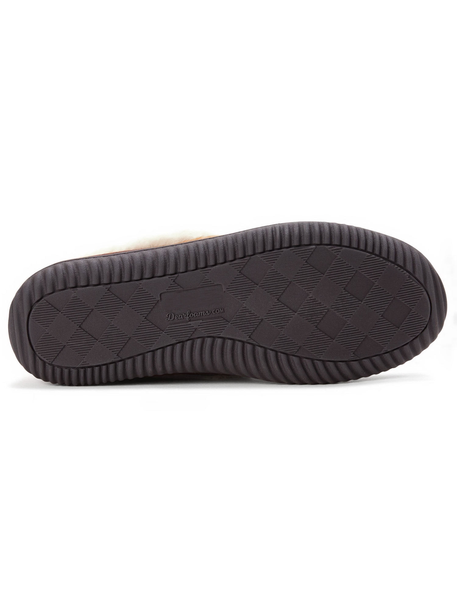 Dearfoams Cozy Comfort Men's Cuffed Moccasin Slippers