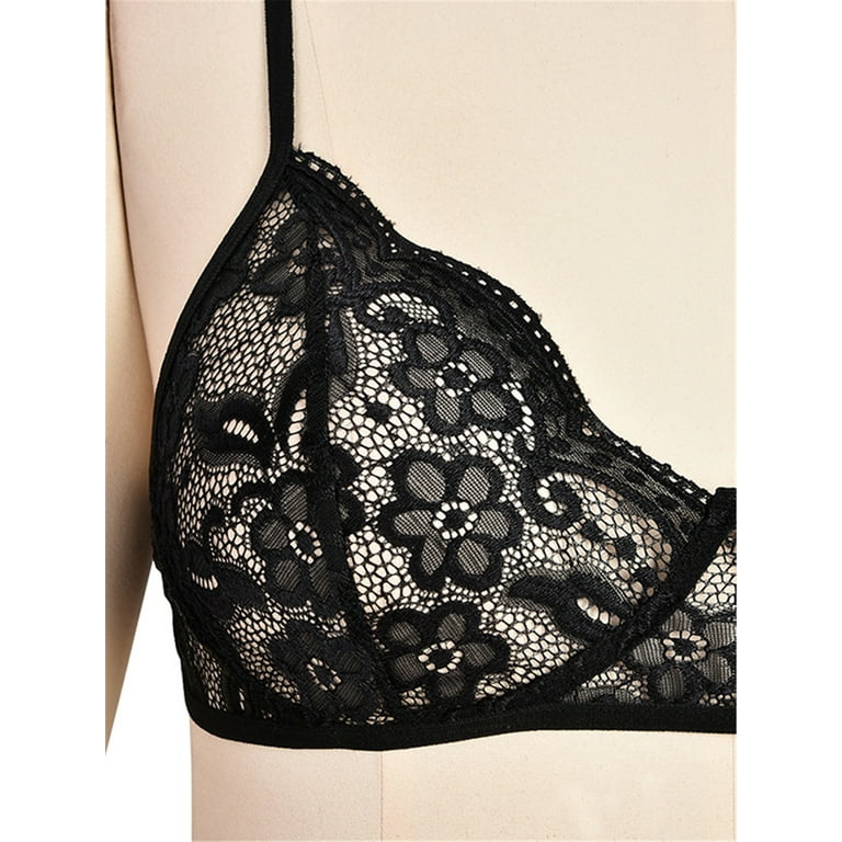 XXLvision Womens Plus Size Lingerie 2 Piece Set Lace Bralette Bralet Bra  G-String Thong Underwear
