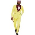 thumbnail image 3 of Elegante conjunto de 2 piezas de chaqueta y pantalón de jacquard, esmoquin ajustado con solapa chal, vestido de novia, traje de escenario, trajes de fiesta de noche, 3 of 5
