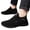 Black, variant on LTTVQM Bowling Shoes Men Orthopedic Arch Support Mesh Slip-On Walking Shoes Non-Slip Sole Breathable Outdoor Casual Athletic Comfortable Lace-Up Sneakers Black 43(US-9Men)