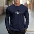 thumbnail image 2 of GigrtiJin Plus Size Shirt for Men Printed Round Neck Long Sleeve Activewear Tops Classic Loose Basic Blouse, 2 of 5