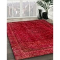 thumbnail image 3 of Ahgly Company Machine Washable Indoor Square Abstract Red Area Rugs, 8' Square, 3 of 7