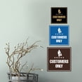 Signs ByLITA Square Customers Only Sign (Black) - Small - Walmart.com