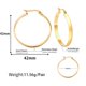 thumbnail image 2 of Pendientes de aro Jeyfull Gold, hipoalergénicos, gruesos, para mujer, 2 of 7