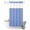 DarkBlue, variant on No Hook Shower Curtain, Black White Stripe Shower Curtains for Bathroom with See Through Top Window, Modern Minimalist Geometric Striped Waterproof & Washable Bath Curtain Extra Long 72"x96"