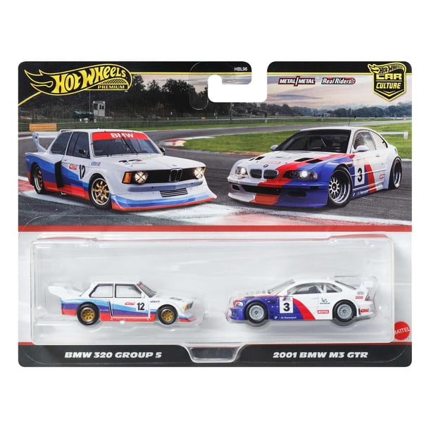 Vehículo de juguete Hot Wheels a escala 1:64 Car Culture, paquete de 2