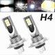 thumbnail image 3 of 2 Pack H4 LED Car Headlight Bulbs - 110W/1200LM/IP68 Waterproof, Fog Lights, White Light 6000-6500K, 3 of 5