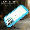 thumbnail image 6 of CoverON For Apple iPhone 13 pro Case, Military Grade Full Body Rugged Slim Fit Clear Phone Cover, Light Blue, 6 of 9