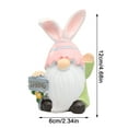 thumbnail image 3 of Tyidzon Easter Gnomes Decorations, Easter Bunny Figurines, Bunny Gnomes Plush Gifts, Spring Holiday Ornament Bunny Decor for Spring Holiday Party Gift, 3 of 7
