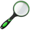 thumbnail image 1 of Kids Non-slip Handheld Magnifying Glass - Green, 1 of 3