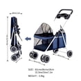 thumbnail image 2 of Take Your Furry Friend Anywhere: 4-Wheel Pet Stroller For Small-Medium Dogs & Cats!, 2 of 4
