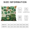 thumbnail image 5 of PHYHOO St.Patrick's Day Pillow Covers,Buffalo Plaid Hat Truck Coin Decorations Holiday Farmhouse Spring Pillow Case Decor for Sofa Couch, 5 of 5