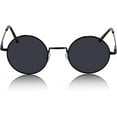 thumbnail image 3 of Sunny Pro Retro Round Sunglasses Small Colored Lens Hippie John Lennon Glasses, 3 of 6