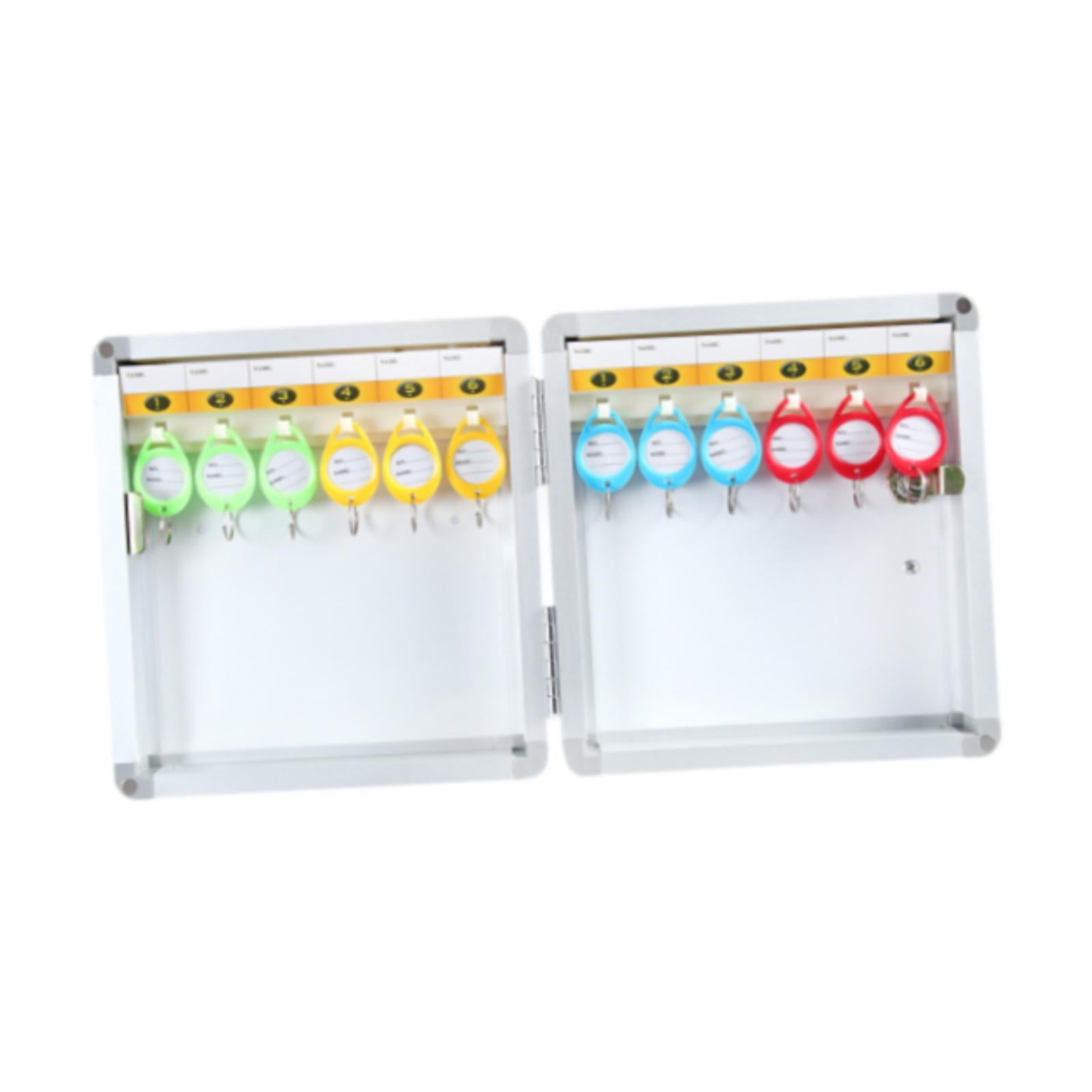 figatia Key Lock Box Key Cabinet Wall Mounted Storage Case Key Keeping Box Key Keep Case Key Organizer Holder Box for Property Managers 12 Position