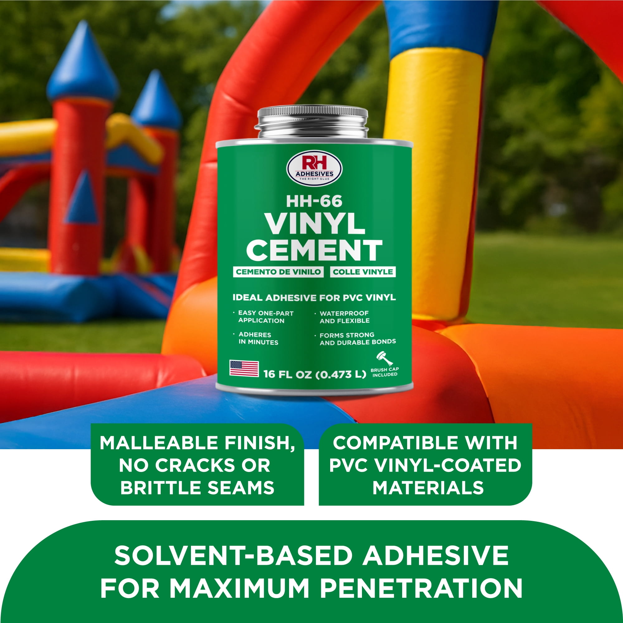 HH-66 Vinyl Cement, 16 oz. can - RH Adhesives