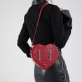 thumbnail image 2 of FENOHREFE Unique Heart Shape Women's Crossbody Bag PU Leather Elegant Shoulder Bags with Adjustable Strap for Comfort and Styles, 2 of 8