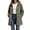 Army Green, variant on Enjoytime Windbreaker Jacket Women Long Sleeve Zip Up Hooded Long Rain Jacket Outdoor Hiking Travel Casual Outerwear with Pockets