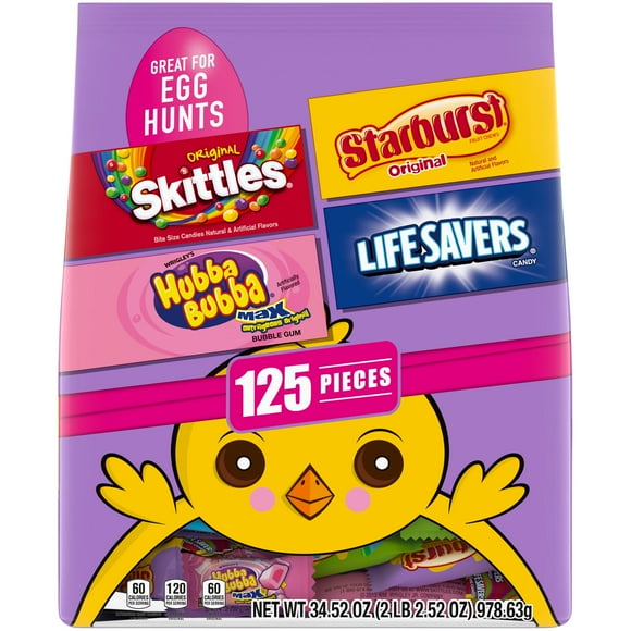 Skittles, Starburst, Life Savers & More Bulk Easter Gummy Candy-125 Ct
