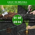 thumbnail image 6 of Weed Barrier Landscape Fabric Heavy Duty, 2.6FT x 50FT Thicken Garden Fabric Weed Mats, Weed Control Garden Cloth, Woven Geotextile Fabric for Garden Beds, Underlayment, Commercial Driveway, 6 of 7