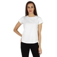 thumbnail image 1 of Inkmeso T-Shirt à Manches Courtes Uni pour Femmes Coupe Régulière Décontractée T-shirts Basiques Doux, 1 of 7